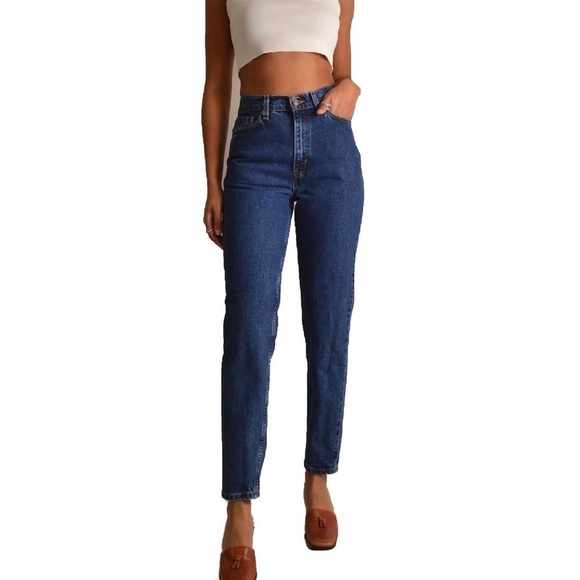 Women’s Levis 512 Slim Fit Tapered Leg High Waisted Blue Denim Jeans Size 10 M - Picture 1 of 10